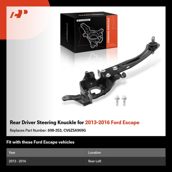 Rear Driver Steering Knuckle for 2013-2016 Ford Escape