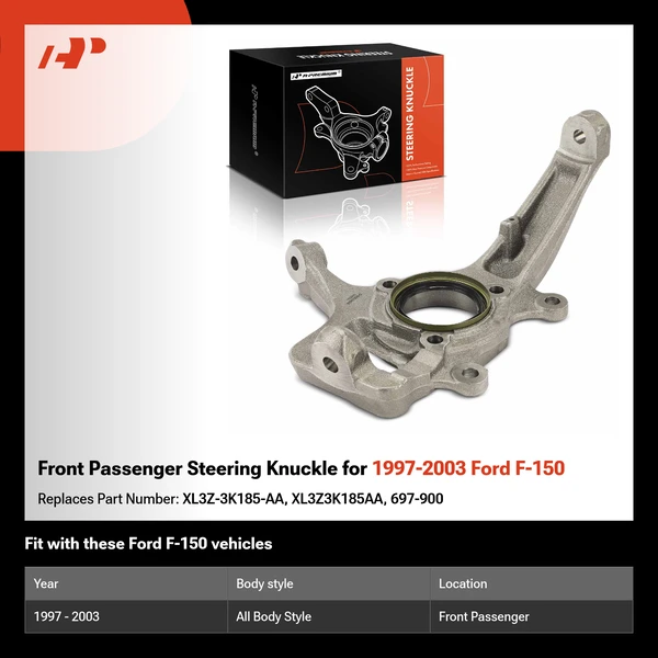 Front Passenger Steering Knuckle for 1997-2003 Ford F-150
