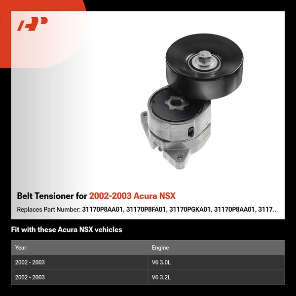 Belt Tensioner for 2002-2003 Acura NSX