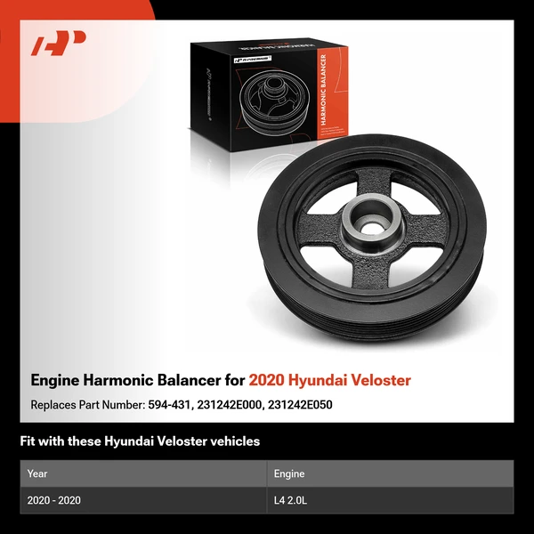 Engine Harmonic Balancer for 2020 Hyundai Veloster
