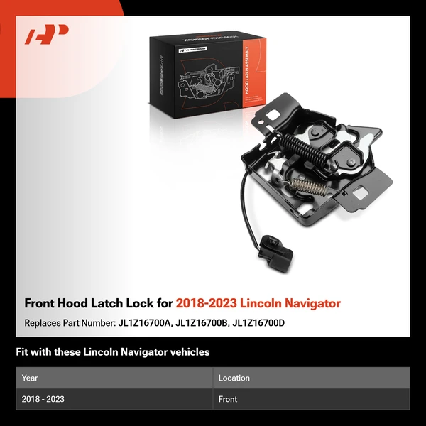 Front Hood Latch Lock for 2018-2023 Lincoln Navigator