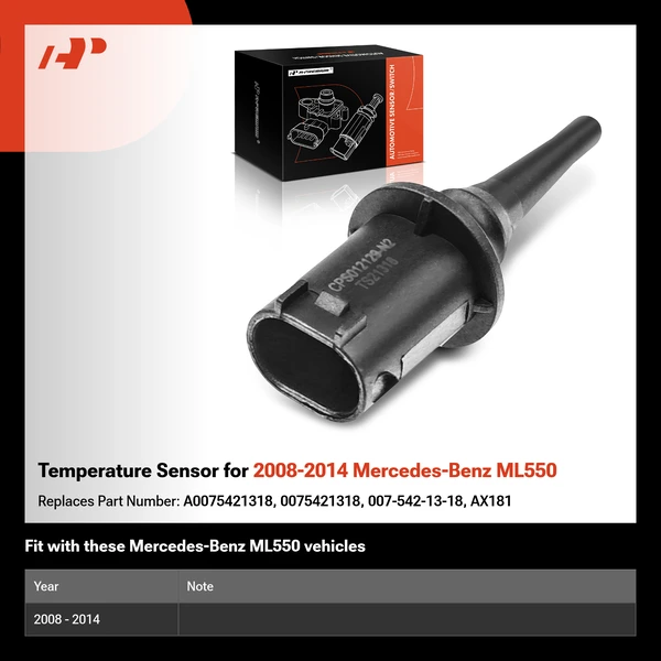 Temperature Sensor for 2008-2014 Mercedes-Benz ML550