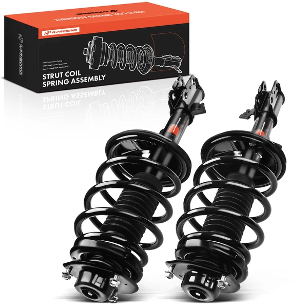2-Pc Strut and Coil Spring Assembly Set Front Driver & Passenger A-Premium APSA0356