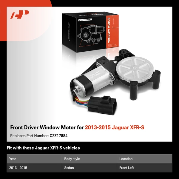 Front Driver Window Motor for 2013-2015 Jaguar XFR-S