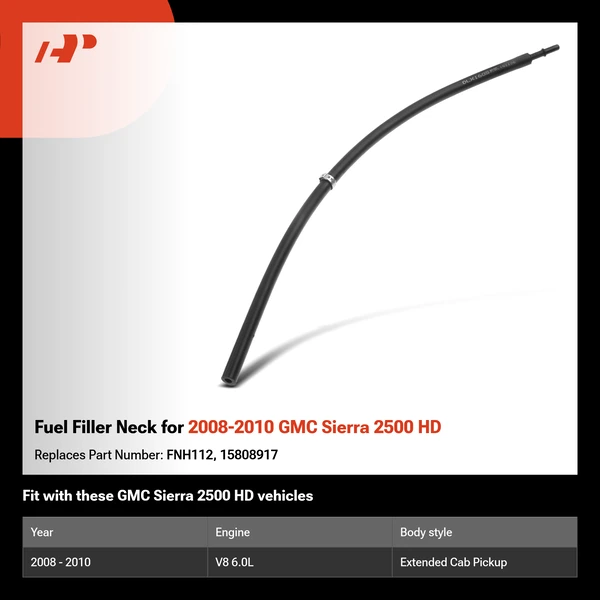 Fuel Filler Neck for 2008-2010 GMC Sierra 2500 HD
