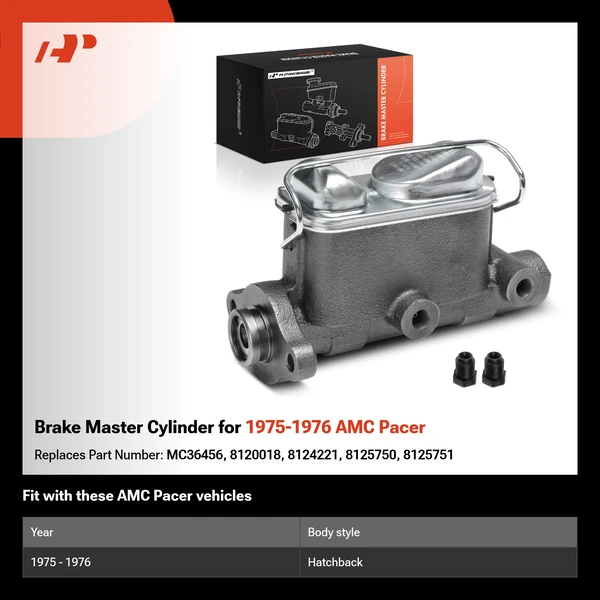 Brake Master Cylinder for 1975-1976 AMC Pacer