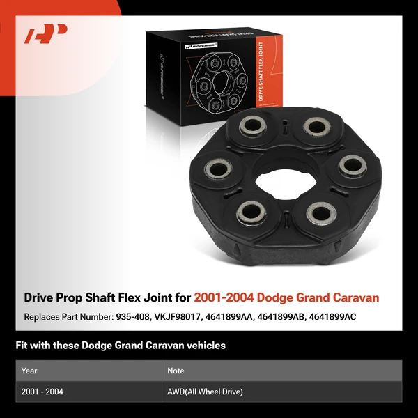 Drive Prop Shaft Flex Joint for 2001-2004 Dodge Grand Caravan