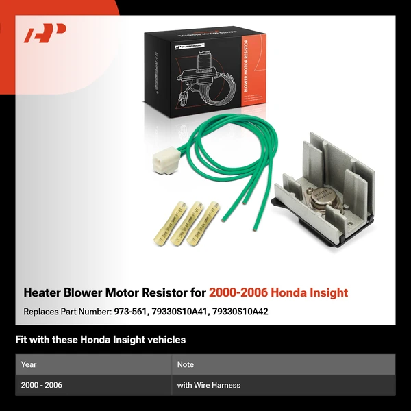 Heater Blower Motor Resistor for 2000-2006 Honda Insight