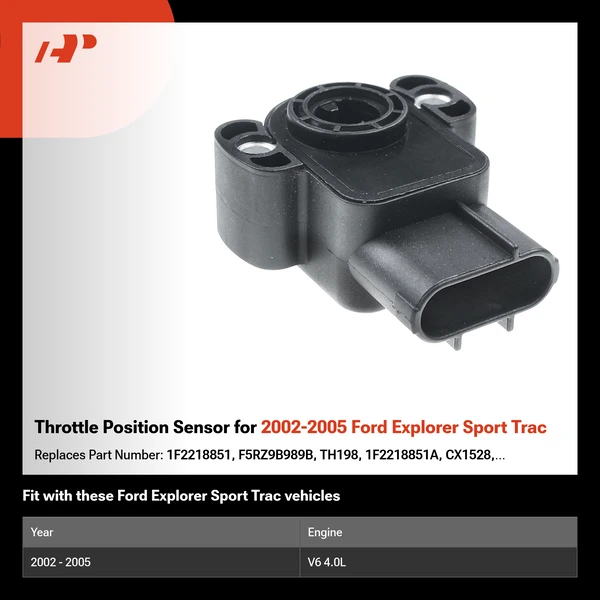 Throttle Position Sensor for 2002-2005 Ford Explorer Sport Trac