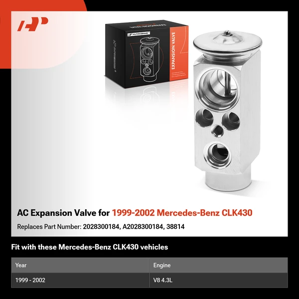 AC Expansion Valve for 1999-2002 Mercedes-Benz CLK430