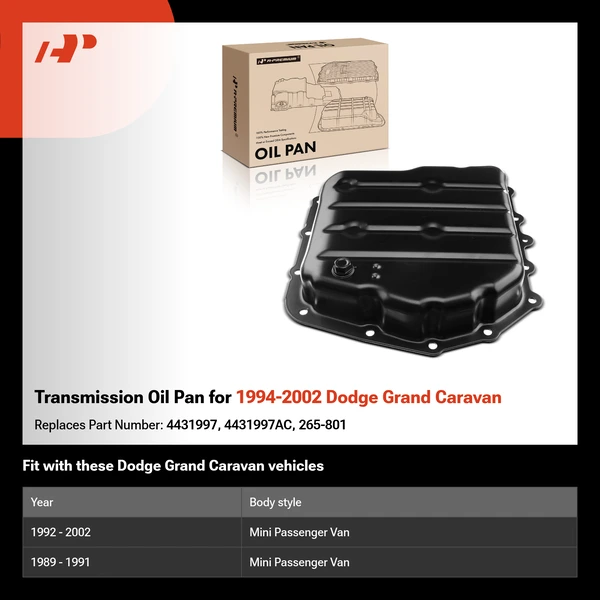 Transmission Oil Pan for 1994-2002 Dodge Grand Caravan