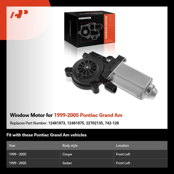 Window Motor for 1999-2005 Pontiac Grand Am