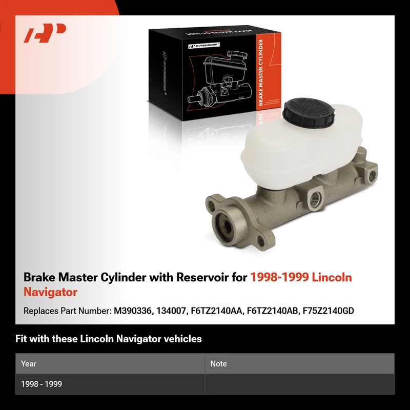 Brake Master Cylinder with Reservoir for 1998-1999 Lincoln Navigator
