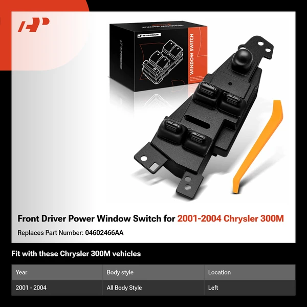 Front Driver Power Window Switch for 2001-2004 Chrysler 300M