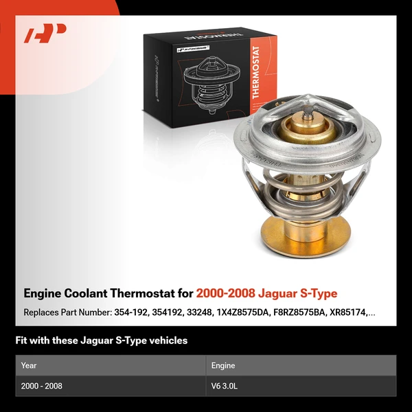 Engine Coolant Thermostat for 2000-2008 Jaguar S-Type