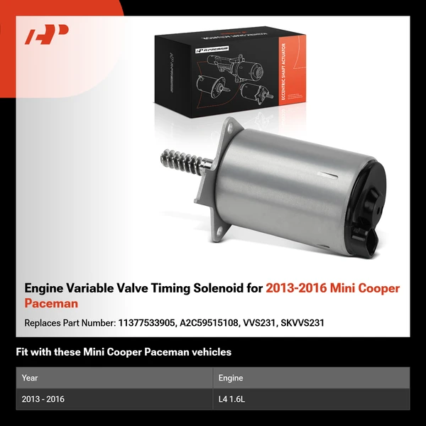 Engine Variable Valve Timing Solenoid for 2013-2016 Mini Cooper Paceman