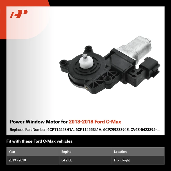 Power Window Motor for 2013-2018 Ford C-Max