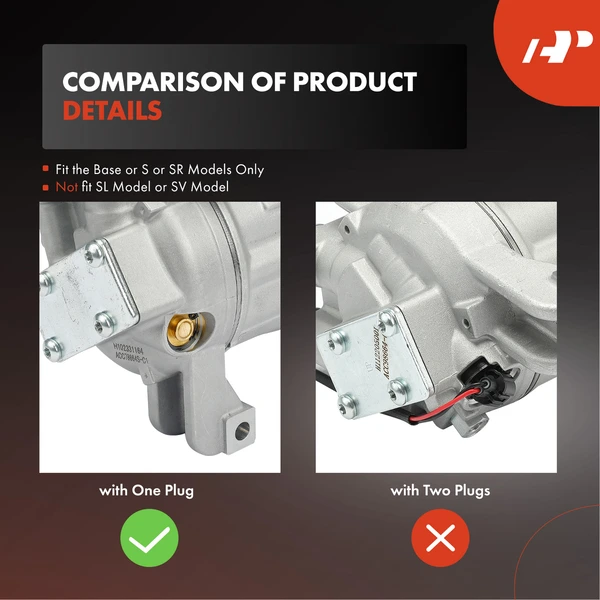 AC Compressor with Clutch with 6-Groove Pulley A-Premium APACC424