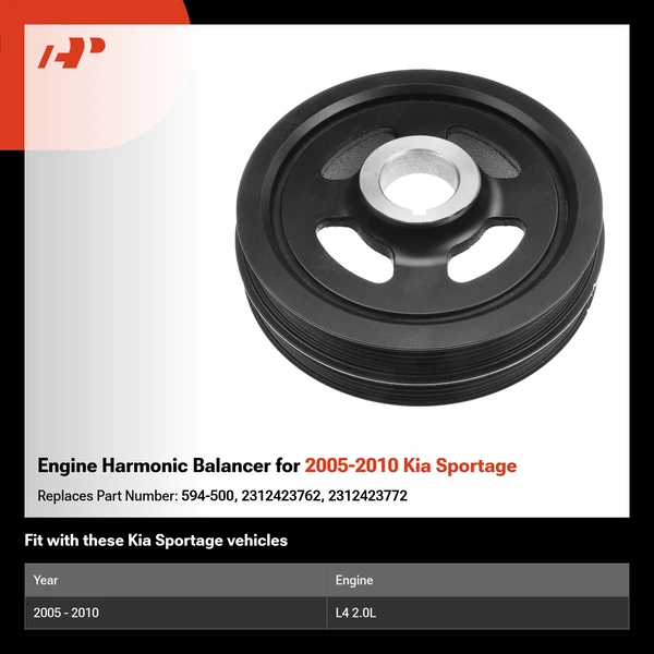 Engine Harmonic Balancer for 2005-2010 Kia Sportage