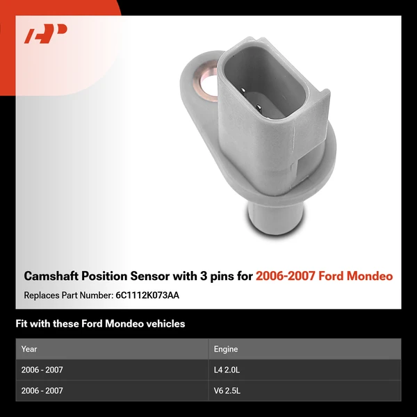 Camshaft Position Sensor with 3 pins for 2006-2007 Ford Mondeo