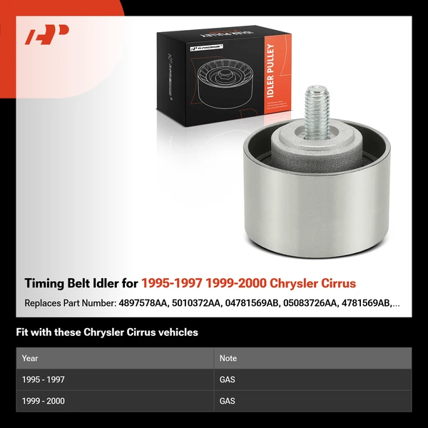 Timing Belt Idler for 1995-1997 1999-2000 Chrysler Cirrus