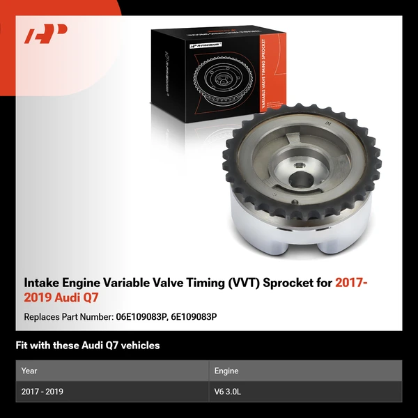 Intake Engine Variable Valve Timing (VVT) Sprocket for 2017-2019 Audi Q7