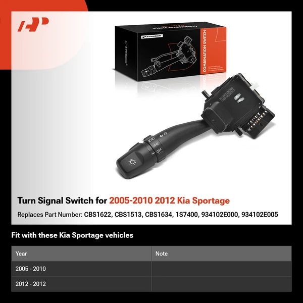 Turn Signal Switch for 2005-2010 2012 Kia Sportage