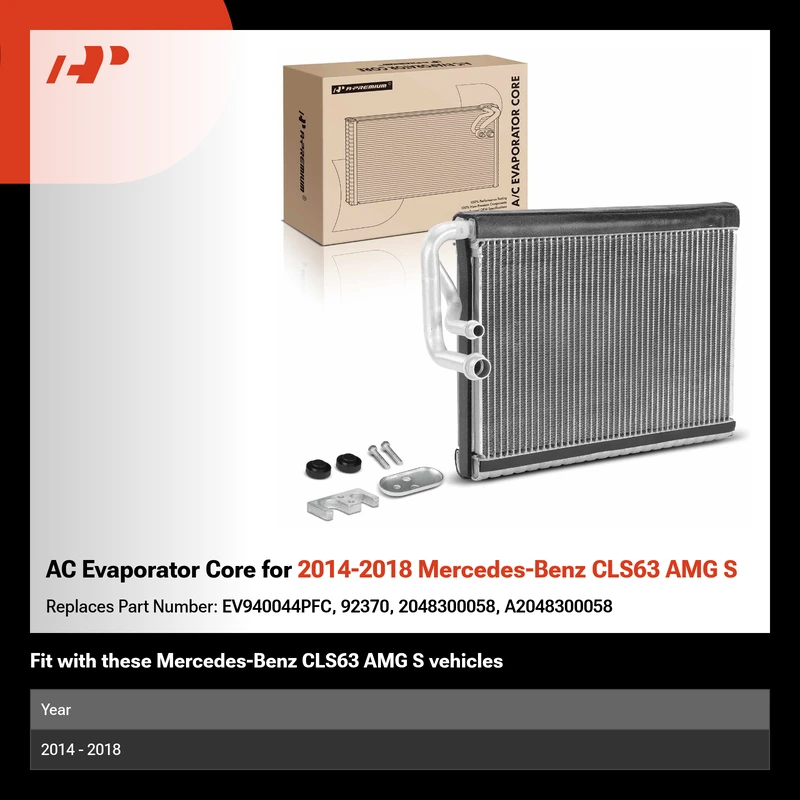 AC Evaporator Core for 2014-2018 Mercedes-Benz CLS63 AMG S
