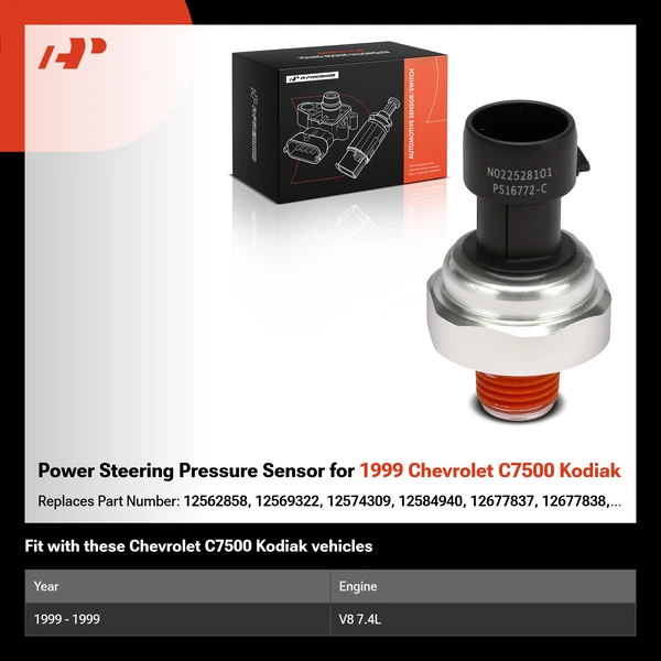 Power Steering Pressure Sensor for 1999 Chevrolet C7500 Kodiak