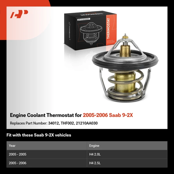 Engine Coolant Thermostat for 2005-2006 Saab 9-2X