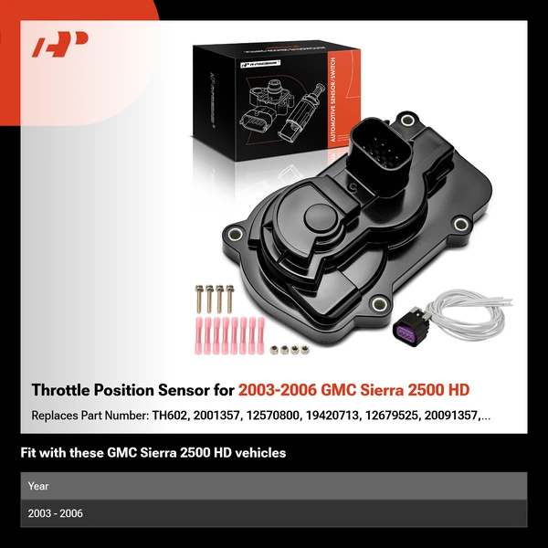 Throttle Position Sensor for 2003-2006 GMC Sierra 2500 HD