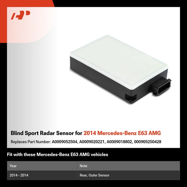 Blind Sport Radar Sensor for 2014 Mercedes-Benz E63 AMG