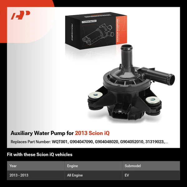 Auxiliary Water Pump for 2013 Scion iQ