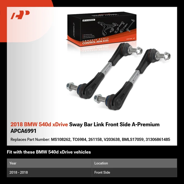 2018 BMW 540d xDrive Sway Bar Link Front Side A-Premium APCA6991
