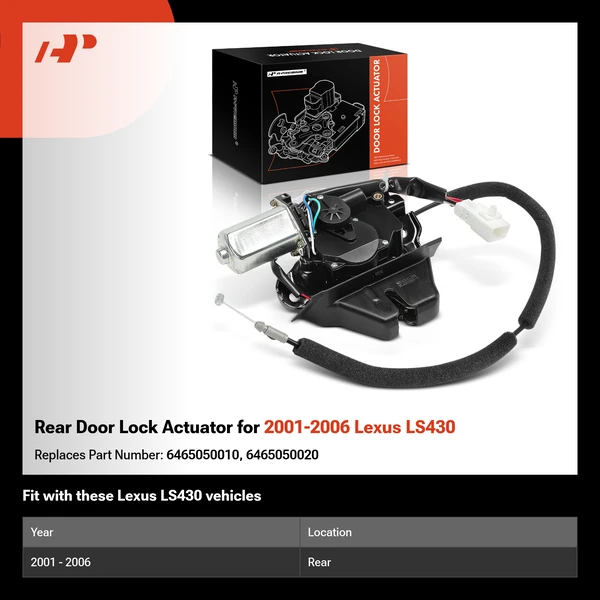 Rear Door Lock Actuator for 2001-2006 Lexus LS430