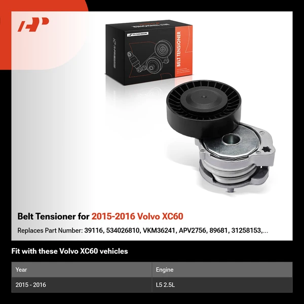 Belt Tensioner for 2015-2016 Volvo XC60