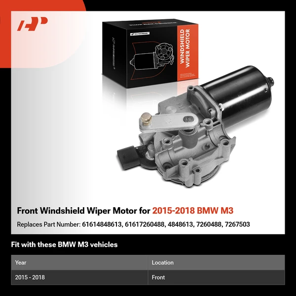 Front Windshield Wiper Motor for 2015-2018 BMW M3
