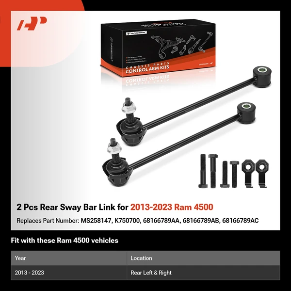 2 Pcs Rear Sway Bar Link for 2013-2023 Ram 4500