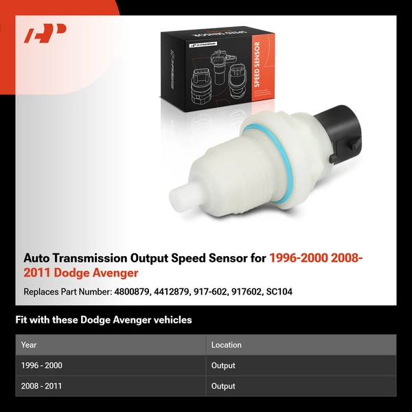 Auto Transmission Output Speed Sensor for 1996-2000 2008-2011 Dodge Avenger