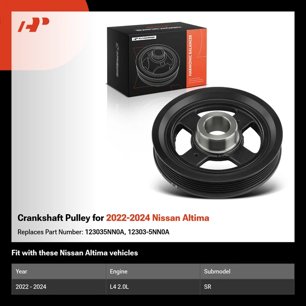 Crankshaft Pulley for 2022-2024 Nissan Altima