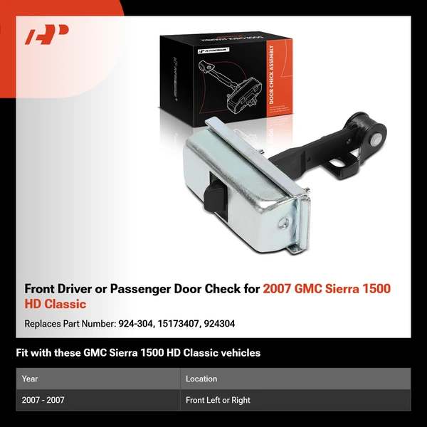 Front Driver or Passenger Door Check for 2007 GMC Sierra 1500 HD Classic
