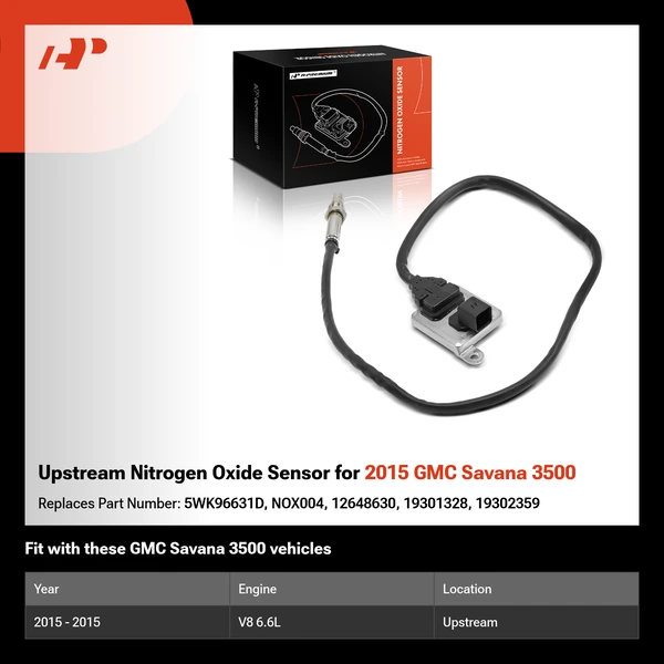 Upstream Nitrogen Oxide Sensor for 2015 GMC Savana 3500
