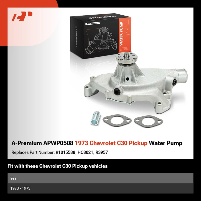 A-Premium APWP0508 1973 Chevrolet C30 Pickup Water Pump
