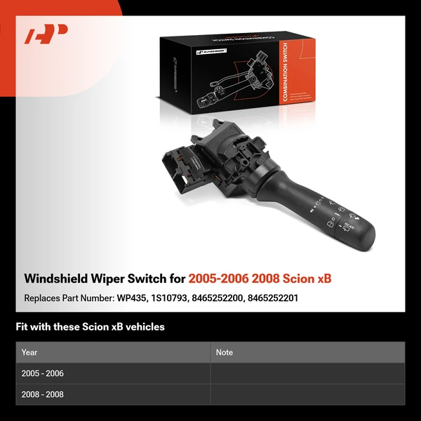 Windshield Wiper Switch for 2005-2006 2008 Scion xB
