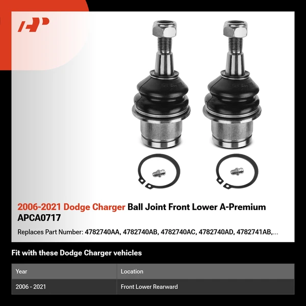 2006-2021 Dodge Charger Ball Joint Front Lower A-Premium APCA0717