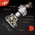 2004 Chevrolet Colorado 1-PC Catalytic Converter Front Side Fit Federal Emissions A-Premium APCCT074