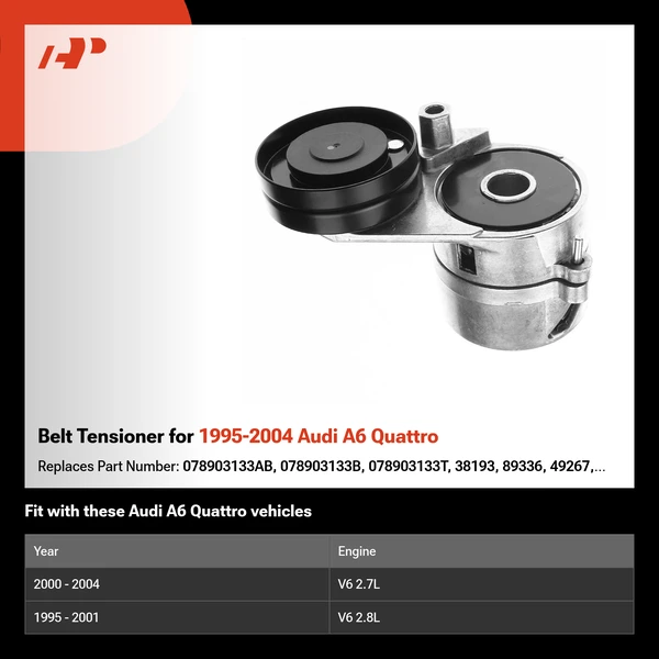 Belt Tensioner for 1995-2004 Audi A6 Quattro