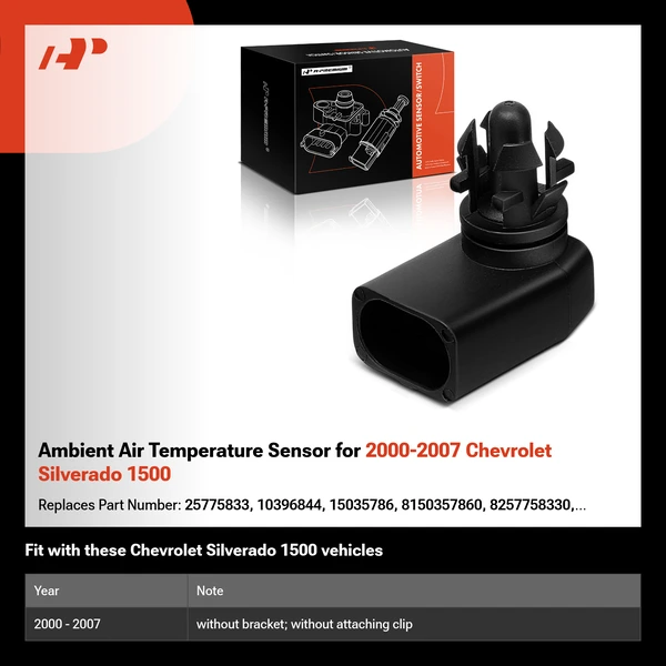 Ambient Air Temperature Sensor for 2000-2007 Chevrolet Silverado 1500