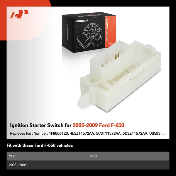 Ignition Starter Switch for 2005-2009 Ford F-650