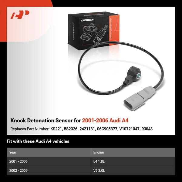 Knock Detonation Sensor for 2001-2006 Audi A4